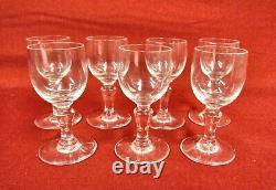 SET OF 7 Vintage Baccarat Normandie CORDIAL Glasses 1 OUNCE