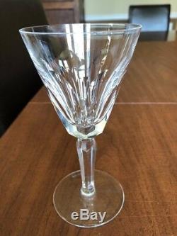 SET of 4 VINTAGE 6 1/4 Waterford Sheila Crystal Claret Wine Glasses MINT