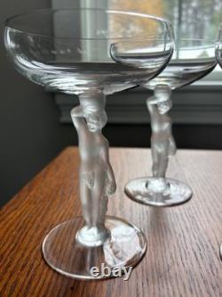 STEMWARE Vintage French Bayel Bacchus Crystal