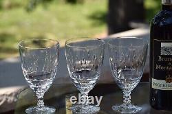 STUNNING! 5 Vintage Crystal Etched Wine Glasses, Tiffin Franciscan, Theda 1960's
