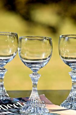 STUNNING 6 Vintage CRYSTAL Wine Glasses, Mikasa The Ritz 1980's, 8 oz