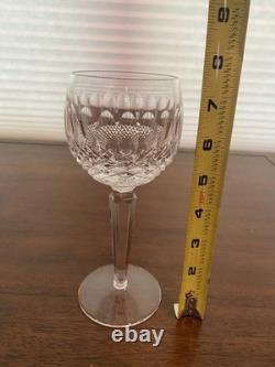 STUNNING SET(12) VTG WATERFORD Crystal COLLEEN Hock Wine Glasses 7.5H SIGNED
