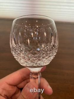 STUNNING SET(12) VTG WATERFORD Crystal COLLEEN Hock Wine Glasses 7.5H SIGNED