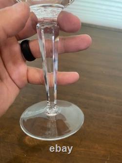STUNNING SET(12) VTG WATERFORD Crystal COLLEEN Hock Wine Glasses 7.5H SIGNED