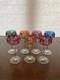 STUNNING SET(7) VTG Multicolored VAL ST LAMBERT BERNCASTEL Hock Wine Glasses 7H