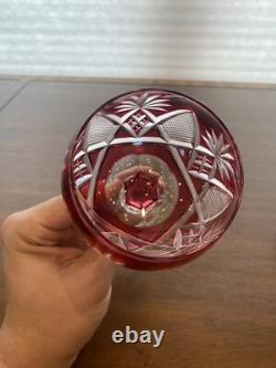 STUNNING SET(7) VTG Multicolored VAL ST LAMBERT BERNCASTEL Hock Wine Glasses 7H