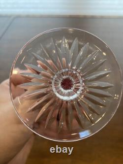 STUNNING SET(7) VTG Multicolored VAL ST LAMBERT BERNCASTEL Hock Wine Glasses 7H