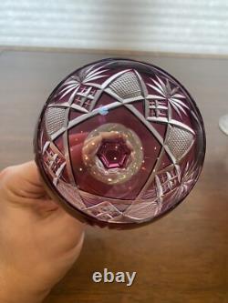 STUNNING SET(7) VTG Multicolored VAL ST LAMBERT BERNCASTEL Hock Wine Glasses 7H