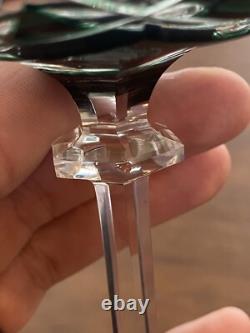 STUNNING SET(7) VTG Multicolored VAL ST LAMBERT BERNCASTEL Hock Wine Glasses 7H