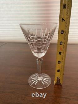 STUNNING VTG SET(12) WATERFORD Crystal GLENMORE Claret Wine Glasses SIGNED 6.5H