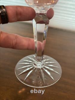 STUNNING VTG SET(12) WATERFORD Crystal GLENMORE Claret Wine Glasses SIGNED 6.5H