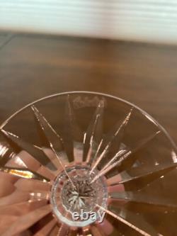 STUNNING VTG SET(12) WATERFORD Crystal GLENMORE Claret Wine Glasses SIGNED 6.5H
