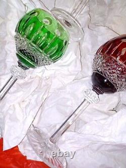 ST. LOUIS Vintage Tall Glass Wine Crystal set of 4