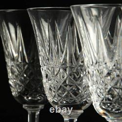 Saint Louis crystal drinking glass red wine TARN Set of 6 mid century vintage