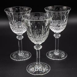 Saint St. Louis France Crystal Tommy Burgundy Wine Glasses 6 5/8 Set of 3