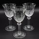 Saint St. Louis France Crystal Tommy Burgundy Wine Glasses 6 5/8 Set of 3