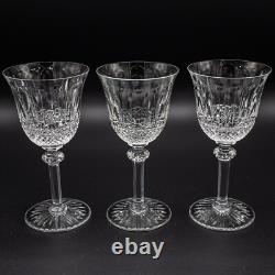 Saint St. Louis France Crystal Tommy Burgundy Wine Glasses 6 5/8 Set of 3