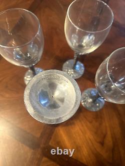 Seagull 1990 Wine Glasses (RARE Grapes Pattern) Vintage Set Of 6