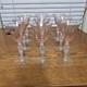 Seneca Pink Crystal Frosted Bashfull Nude Stem Cocktail/Wine Glasses Vintage