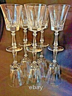 Set 10 Gorham Crystal Cathedral Water or Wine Glasses Vintage Cut Crystal