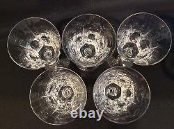 Set 10 Gorham Crystal Cathedral Water or Wine Glasses Vintage Cut Crystal