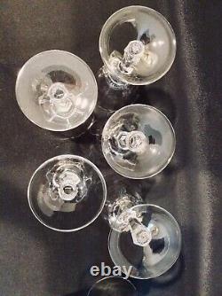 Set 10 Gorham Crystal Cathedral Water or Wine Glasses Vintage Cut Crystal