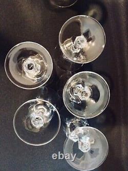 Set 10 Gorham Crystal Cathedral Water or Wine Glasses Vintage Cut Crystal