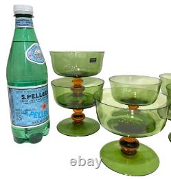 Set 23 Vintage NASON & MORETTI Italian Murano Mid Century Modern Wine Bar Glass