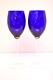 Set 2 Union Street Sienna Cobalt Blue Chardonnay Wine Glasses Goblets Stemware
