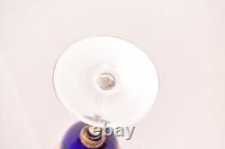 Set 2 Union Street Sienna Cobalt Blue Chardonnay Wine Glasses Goblets Stemware