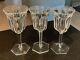 Set / 3 Vintage Baccarat France Crystal MALMAISON Water Goblets or Wine Glasses