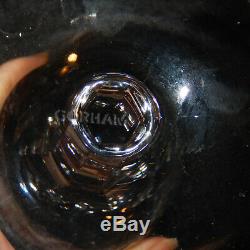 Set 4 GORHAM Cherrywood Cut Crystal ICE TEA Stemware Glass Wine Water GOBLET