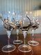 Set/4 Selangor Frankli Wild Pewter Clad Leopard/Cheetah Wine Glasses Vtg Barware