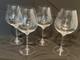 Set 4 Vintage RIEDEL Stacked & Ribbed Blown Crystal WINE Pinot Nebbiolo Glasses
