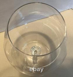 Set 4 Vintage RIEDEL Stacked & Ribbed Blown Crystal WINE Pinot Nebbiolo Glasses