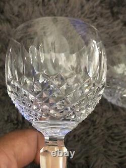 Set 4 Vintage Waterford Crystal Colleen 7-1/4 Wine Glasses Excellent Old Mark