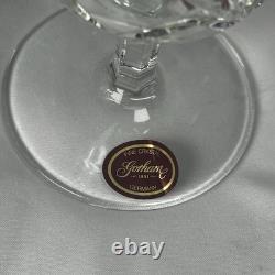 Set 6 Vintage Gorham Wine Diamond Lead Crystal Glasses Retired Euc