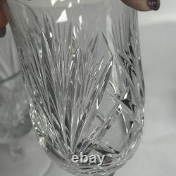 Set 6 Vintage Gorham Wine Diamond Lead Crystal Glasses Retired Euc