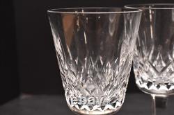 Set 6 Vintage Waterford Crystal Lismore 6 7/8 Water Goblets/Wine Glasses Stems