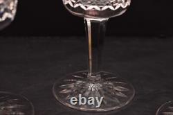 Set 6 Vintage Waterford Crystal Lismore 6 7/8 Water Goblets/Wine Glasses Stems