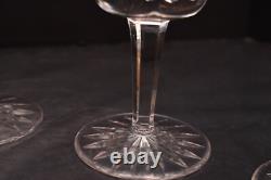 Set 6 Vintage Waterford Crystal Lismore 6 7/8 Water Goblets/Wine Glasses Stems