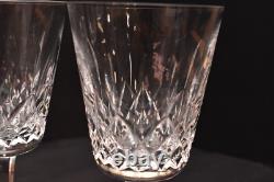 Set 6 Vintage Waterford Crystal Lismore 6 7/8 Water Goblets/Wine Glasses Stems