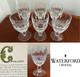 Set 6 Vtg WATERFORD CRYSTAL Colleen 4.75 Short-Stemmed Claret Wine Glasses 6 oz