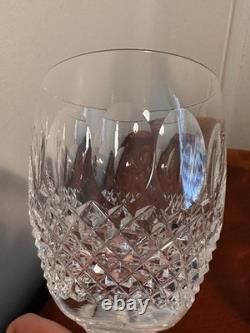 Set 6 Vtg WATERFORD CRYSTAL Colleen 4.75 Short-Stemmed Claret Wine Glasses 6 oz