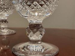 Set 6 Vtg WATERFORD CRYSTAL Colleen 4.75 Short-Stemmed Claret Wine Glasses 6 oz