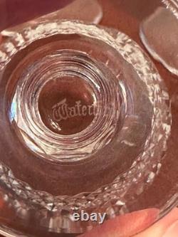 Set 6 Vtg WATERFORD CRYSTAL Colleen 4.75 Short-Stemmed Claret Wine Glasses 6 oz