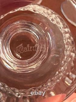 Set 6 Vtg WATERFORD CRYSTAL Colleen 4.75 Short-Stemmed Claret Wine Glasses 6 oz