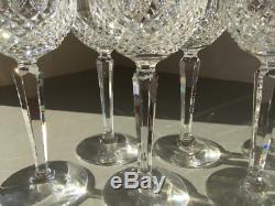 Set 6x Vintage Waterford Crystal Colleen Hock Wine or Stemmed Cocktail Glasses