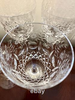 Set 7 Vintage ROGASKA Gallia Crystal Glass 7.75 Tall White Wine Glasses 8 oz