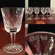 Set 8 Vintage WATERFORD CRYSTAL Lismore Pattern 3 oz Port Dessert Wine Glasses